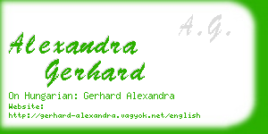 alexandra gerhard business card